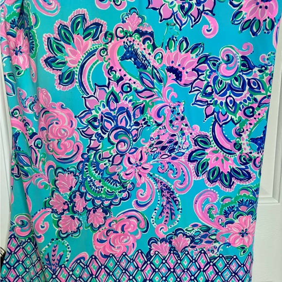 Lilly Pulitzer Pink and Blue Paisley Swim Cover-Up - Picture 4 of 4